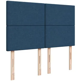 vidaXL Boxspringbett 140 x 200 cm Blau