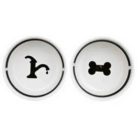 Trixie Eat on Feet Two Hundenapf-Set aus Keramik, 1,6 l,