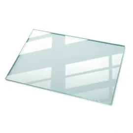 Tulup Tischplatte Transparent, Glas, Rechteckig, 120x0.4x80 cm Esszimmer, Tische, Esstische, Tischsysteme, Tischplatte