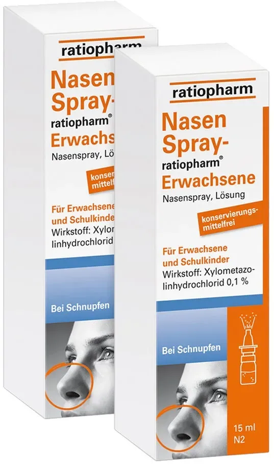 Nasenspray ratiopharm Erwachsene oK 2X15 ml