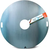 Grillrost.com Das Original Feuerplatte 100cm - 6mm Grillplatte für Feuertonne und Grilltonne - Made in Germany - vom Marktführer - Express-Versand