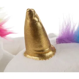 Kruzzel Regenbogen Einhorn Hausschuhe One Size Anti-Rutsch Sohle Waschbar Plüschpantoffeln Kinder Erwachsene Damen 21923