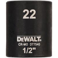 DeWalt Steckschlüssel kurz 22mm 1/2 schlagfest