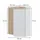 Vicco Hängeschrank Holzwerkstoff 42,4 x 75 cm Braun/Weiß