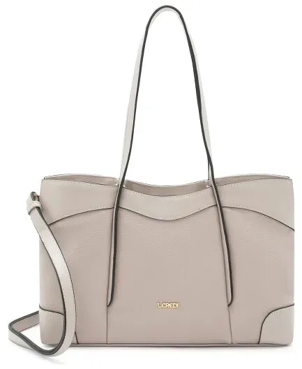 L.Credi Sigrid Shopper Tasche 35 cm  beige