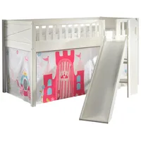Vipack »Scott«, (Made in Europe), m. Rutsch-/Leiterturm, LF 90x200 cm, Vorhang, Tunnel, 4 Designs weiß