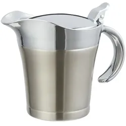 Thermo-Sauciere   , silber , Edelstahl , Maße (cm): B: 11,8 H: 14