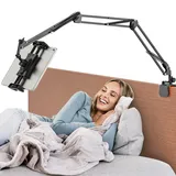 Karoten Tablet Halter für Bett, iPad Halter Bett Tablet Ständer mit 3 Stabilen Metallarm, 360° Drehbarer iPad Halterung Bett, Tablet Halterung für 4.7-12.9 Zoll iPad, Tablets