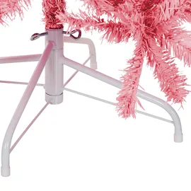 Beliani Weihnachtsbaum Farnham Rosa 210 cm
