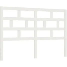 vidaXL Kopfteil Weiß 156x4x100 cm Massivholz Kiefer