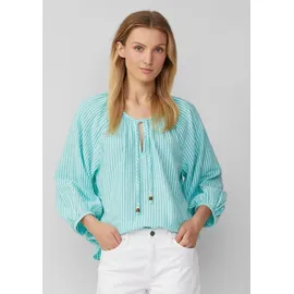 s.Oliver Klassische Bluse mit Raglan Ärmeln, blau