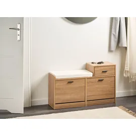 Beliani Dubbo 92 x 57 x 30 cm Braun/Weiß