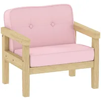 Kindersessel, gepolsterter Kindersofa mit Holzrahmen, Cordoptik, für Spielzimmer