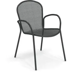 Emu Ronda X Gartensessel Metall stapelbar - Antik Eisen