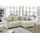 luma-home Cord Ecksofa L-Form Couch Polsterecke Schlaffunktion Bettkasten in Beige Grau / 15201 - Beige