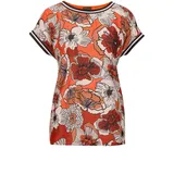 GOLDNER Kurzarmbluse orange 44