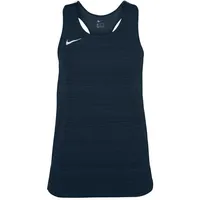 Nike Stock Dry Miler Singlet Unterhemd, Marineblau, M