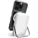 PURO 10000mAh MagSafe Wireless Power Bank Aluminiumständer - Weiß