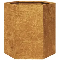 VidaXL Pflanzkübel Sechseckig 46x40x45 Cortenstahl