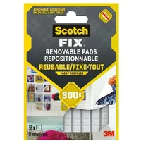 Scotch FIXTM REMOVABLE PADS doppelseitige Klebepads für max. 300,0