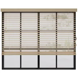 cocoon home concepts Holz-Jalousie 180 x 175 cm Beige