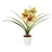 OTTO home Kunstblume OTTO HOME "Orchidee", bunt (grün, rot), B:26cm H:32cm L:16cm, Polyester, Kunstpflanzen, Mit Blätter im Topf aus Keramik Künstliche Blume Cymbidium-Orchidee