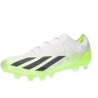 adidas Unisex X Crazyfast.1 Ag Football Shoes (Artificial Grass), FTWR White/Core Black/Lucid Lemon, 44 EU