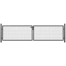 Tetzner & Jentzsch Doppeltor Strong 400 x 103 cm anthrazit inkl. Pfosten