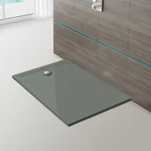 Hoesch Muna S 120x80x3cm, Steingrau, ohne Antirutsch