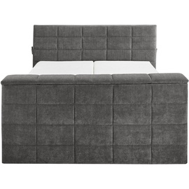 U N O Sports Carryhome Boxspringbett Dunkelgrau, + grau ¦ Maße (cm): B: 202 H: 123