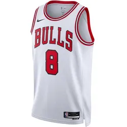 NIKE Herren Fantrikot CHI MNK DF SWGMN JSY ASC 22, WHITE/LAVINE ZACH, S