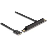 DeLock M.2 Key A+E zu PCIe x16 NVMe Adapter gewinkelt mit 20 cm Kabel,