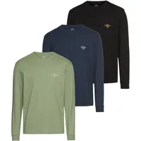 QUIKSILVER Langarmshirt »DIAMONDS BEST LS TEE PACK3 YM« Packung,
