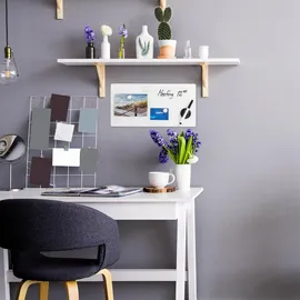 Relaxdays Glas-Magnetboard weiß