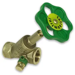 Schrägsitzventile (ohne Rückflussverhinderer) mit steigender Spindel - mit Entleerung (Ausführung: 1'')