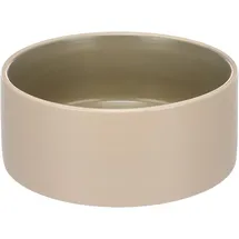 Karlie Hundenapf Keramik – hundenapf mittelgroße Hunde – 800ml – rutschfest & stilvoll – beige & grün – Flamingo Anca