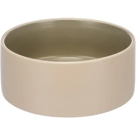 Karlie Hundenapf Keramik – hundenapf mittelgroße Hunde – 800ml – rutschfest & stilvoll – beige & grün – Flamingo Anca