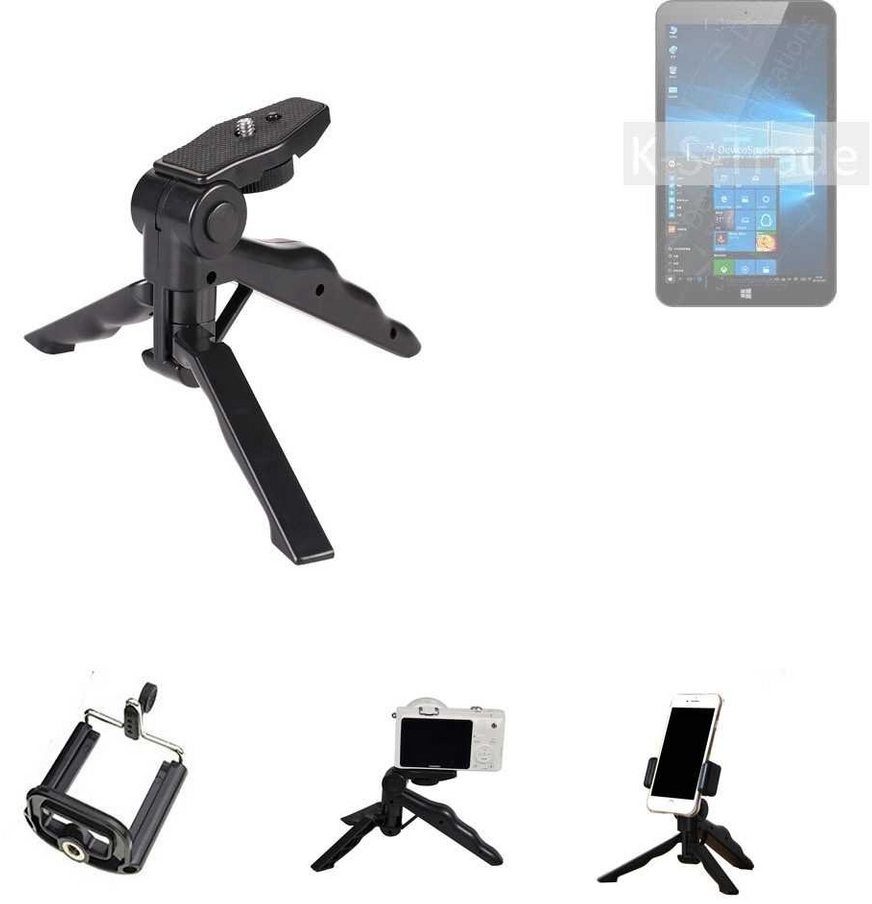 K-S-Trade für Blackview Smartphone-Halterung, (Stativ Tisch-Ständer Dreibein Handy-Stativ Ständer Mini-Stativ) schwarz