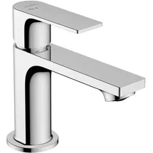 Hansgrohe Rebris E Waschtischarmatur 80 CoolStart, mit Metall Zugstangen-Ablaufgarnitur, Chrom