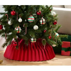 Tchibo - Papier-Weihnachtsbaumrock - rot
