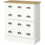 VCM Orienty 70 x 84 x 30 cm weiß / weiß