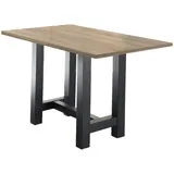58aufmkessel Stehtisch, Graubraun, Holz, Rechteckig, 70x105x140 cm, Esszimmer, Barmöbel, Bartische