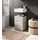 WELLTIME Waschbeckenunterschrank BIEL, Breite: 38 cm, 1 Tür, 2 Fächer, Siphonausschnitt (1-St) Waschbeckenunterschrank, Unterschrank, WBU, Badezimmer, Bad beige|schwarz