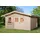 Weka Gartenhaus 111 3,80 x 3,80 m natur inkl. Vordach 60 cm 28 mm