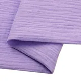 200cm x 135cm Musselin Stoff zum Nähen, Musselinstoff Meterware,Musselin Baumwollstoff Meterware Stoff Double Gauze Stoff Baumwolle Dekostoff Nähstoff für Patchwork Sewing Kostüm Dekorieren,Lila