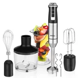 Stabmixer Handmixer 1500W Mixer Pürierstab Küchenmixer Edelstahl Set