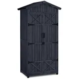 MCombo Gartenschrank 74 x 99 x 193 cm Anthrazitgrau