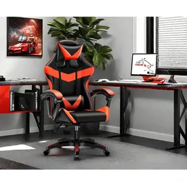 Hti-Living Krit Power Gaming Stuhl Schwarz Rot