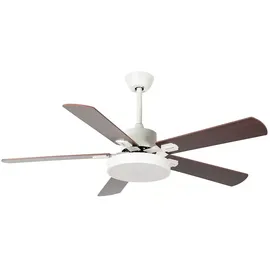 Lampenwelt Rivando 130 cm Deckenventilator Braun