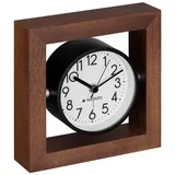 Navaris Tischuhr 54473.18.02 Quarzuhr, Analog Dunkelbraun
